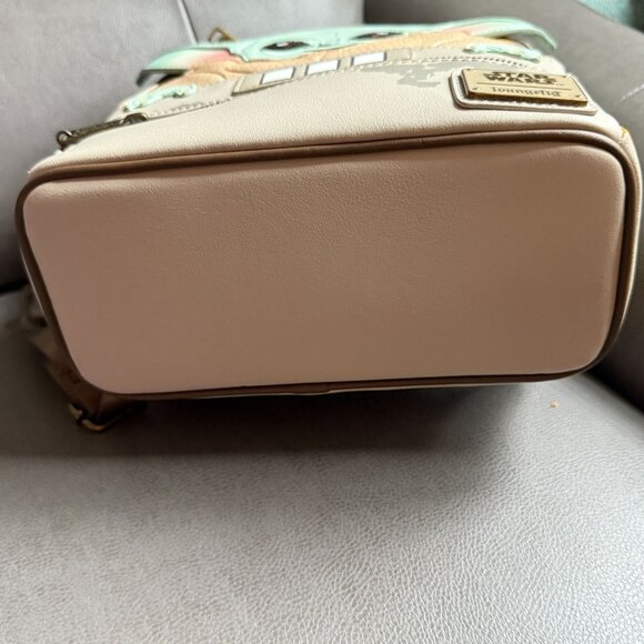 Star Wars Loungefly Baby Yoda Mini Backpack With Faux Leather & Appliqué Design - Picture 5 of 6